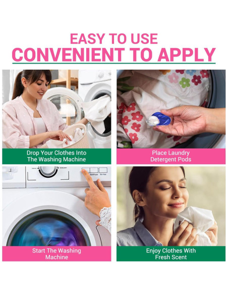 Bolsas de detergente hipoalergénicas WBM 32 unidades aroma a pino