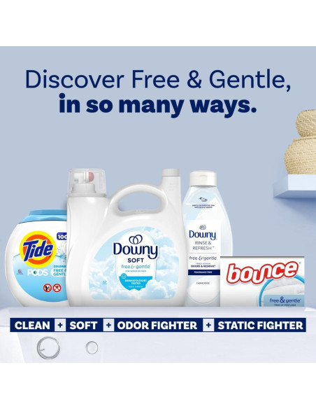 Suavizante de Tela Downy Free & Gentle 4.14 L Hipoalergénico