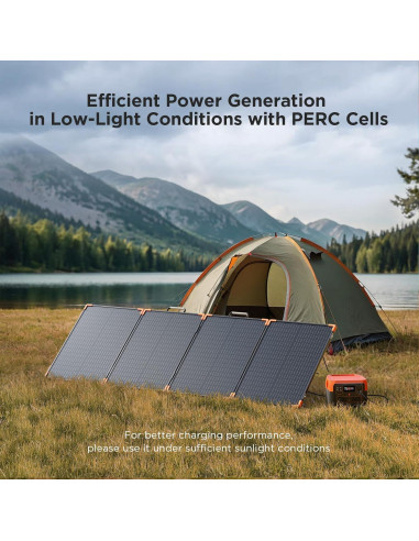 Panel Solar Portátil 200W ZOUPW Plegable IP68 23.5% Eficiencia