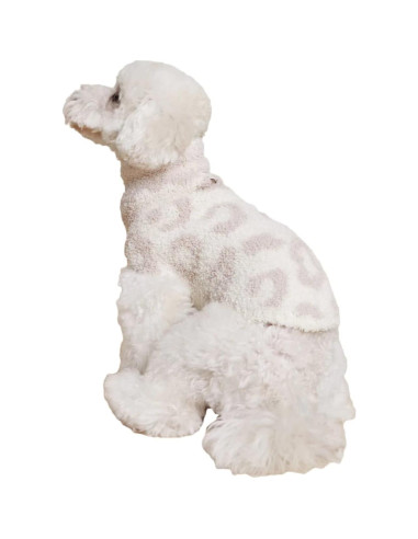 Suéter para Mascotas Barefoot Dreams Mediano Crema-Piedra