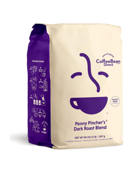 Café en Grano Tueste Oscuro Penny Pincher's 2267g Coffee Bean Direct
