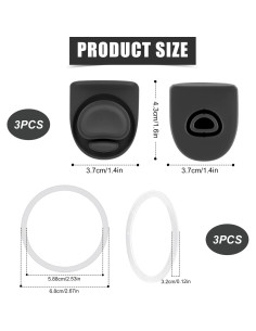 Tapones de Repuesto Owala Freesip 3 Piezas Silicona Antifugas 2