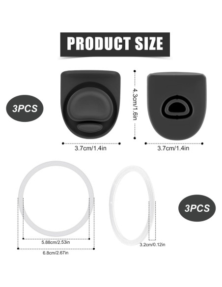 Tapones de Repuesto Owala Freesip 3 Piezas Silicona Antifugas