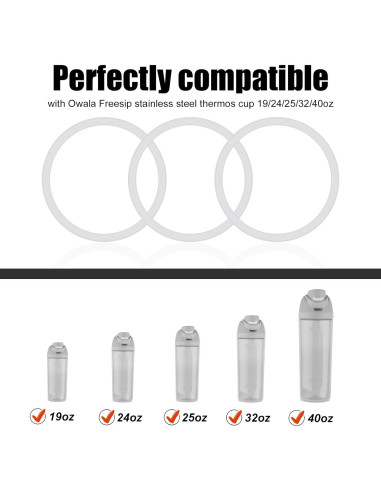 Tapones de Repuesto Owala Freesip 3 Piezas Silicona Antifugas