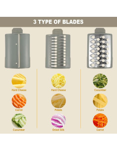 Cortador Eléctrico de Verduras ZLHETWT Verde 50W 14x16x29cm 2