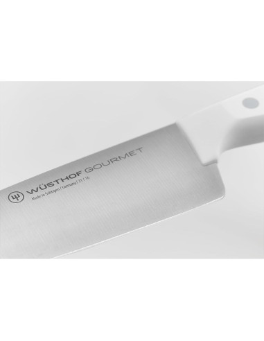 Cuchillo de Chef WÜSTHOF Gourmet Blanco 20 cm Acero Inoxidable