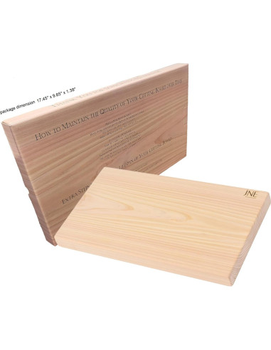 Tabla de Cortar Reversible de Madera Hinoki jNE 43.9x24.1 cm