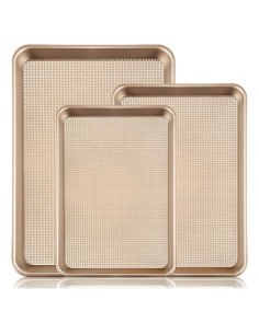 Juego de bandejas para hornear Vinino 3 piezas acero al carbono