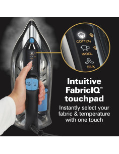 Plancha de Vapor Hamilton Beach 1800W con Pantalla Táctil 350ml 2