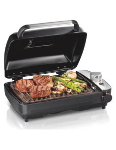 Parrilla Eléctrica Interior Hamilton Beach 25375 con Infusor de Humo