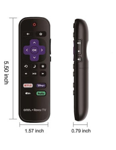 Control Remoto Reemplazo ONN Roku TV 4K con Accesos Directos 2