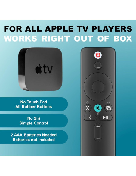 Control Remoto Universal aarooGo para Apple TV 4K y HD