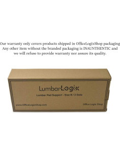 Soporte Lumbar Ergonomico OFFICE LOGIX SHOP Tamaño B Grafito 2
