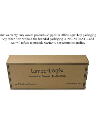 Soporte Lumbar Ergonomico OFFICE LOGIX SHOP Tamaño B Grafito