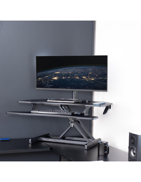 Escritorio Esquinero Ajustable VIVO DESK-V037MC 94x48 cm