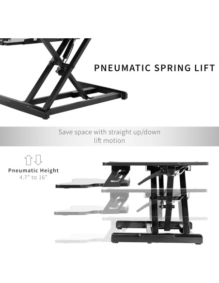 Escritorio Esquinero Ajustable VIVO DESK-V037MC 94x48 cm