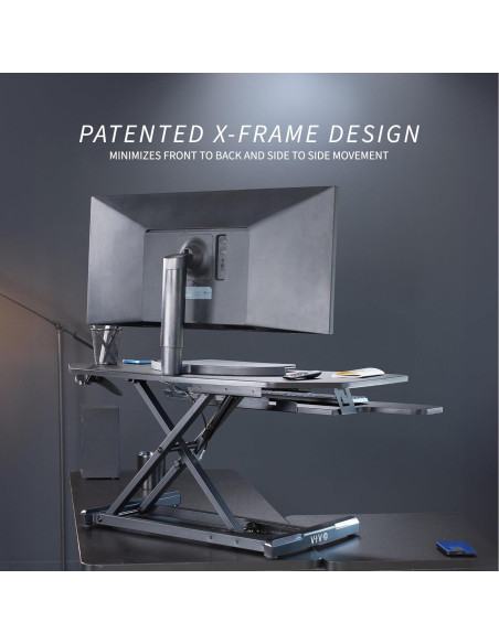 Escritorio Esquinero Ajustable VIVO DESK-V037MC 94x48 cm