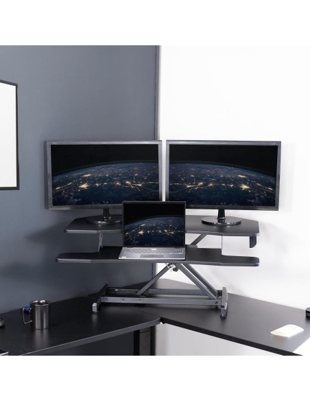 Escritorio Esquinero Ajustable VIVO DESK-V037MC 94x48 cm