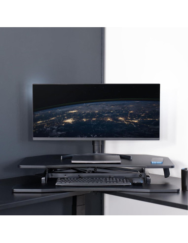 Escritorio Esquinero Ajustable VIVO DESK-V037MC 94x48 cm