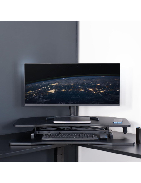 Escritorio Esquinero Ajustable VIVO DESK-V037MC 94x48 cm