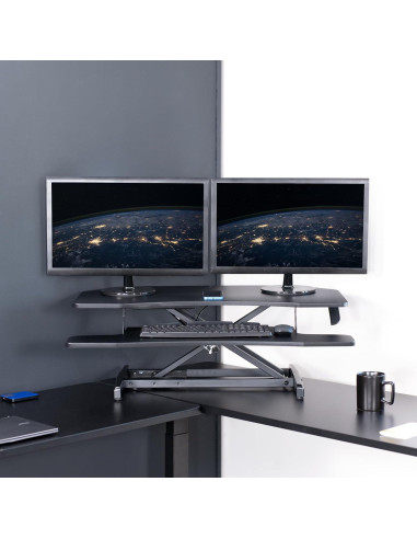 Escritorio Esquinero Ajustable VIVO DESK-V037MC 94x48 cm