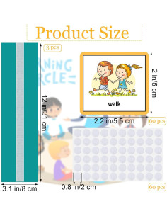 Tarjetas Visuales Geyee 126 Pcs para Niños Autismo TDAH 2