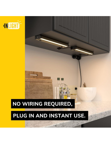 Iluminación LED 40.64 cm GETINLIGHT con giro, 10W, 600 lúmenes