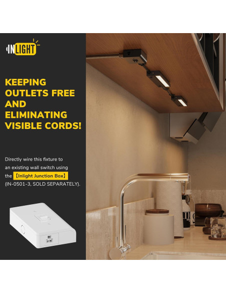 Iluminación LED 40.64 cm GETINLIGHT con giro, 10W, 600 lúmenes