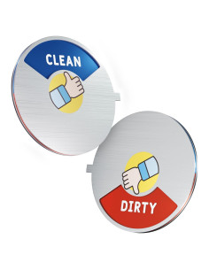 Imán de Lavavajillas Limpio Sucio Jozidea 7.87 cm Diseño Divertido