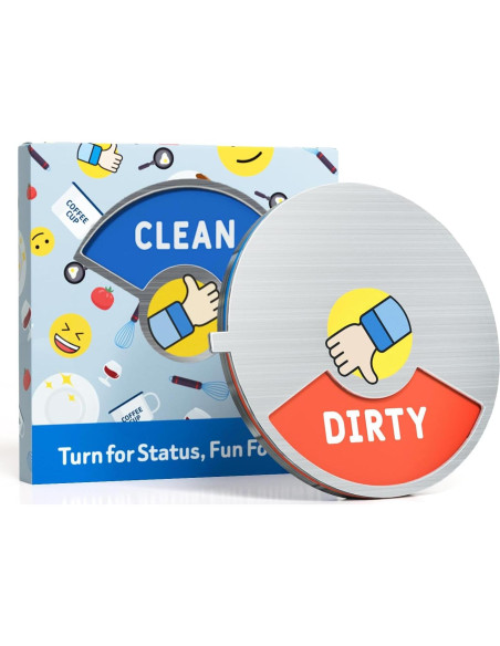 Imán de Lavavajillas Limpio Sucio Jozidea 7.87 cm Diseño Divertido