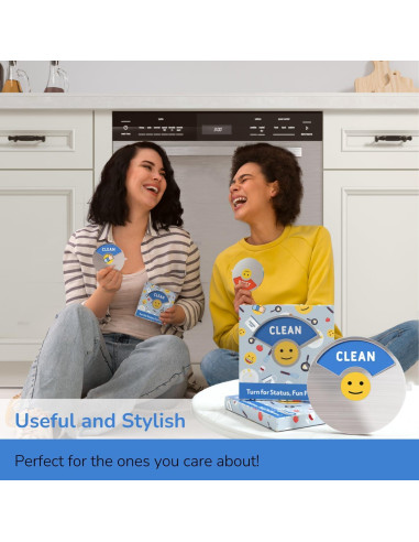 Imán de Lavavajillas Limpio Sucio Jozidea 7.87 cm Diseño Divertido