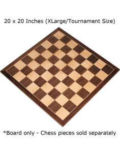 Tablero de Ajedrez Extra Grande Apollo 50.8 cm Madera Nogal 2