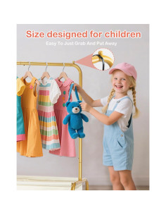 Perchero para Niños Atrastout Oro Brillante con Estante 2
