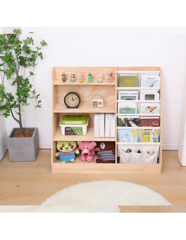 Estantería de Madera FDHUIJIA para Niños 5 Estantes 88.9 cm
