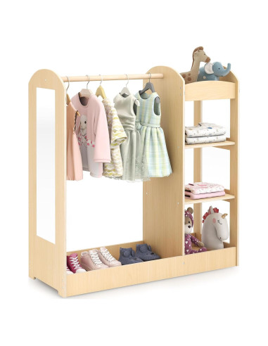 Armario de Almacenamiento HONEY JOY con Espejo para Niños