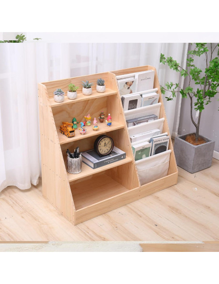 Estantería de Madera FDHUIJIA para Niños 5 Estantes 88.9 cm
