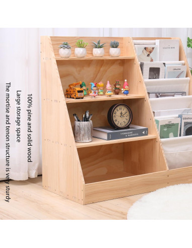 Estantería de Madera FDHUIJIA para Niños 5 Estantes 88.9 cm