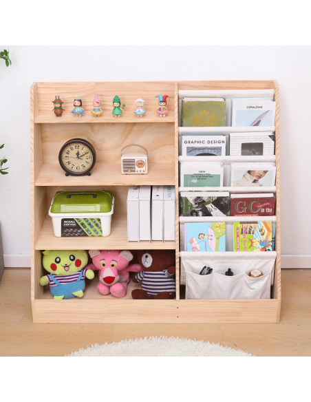 Estantería de Madera FDHUIJIA para Niños 5 Estantes 88.9 cm