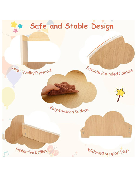 Armario de Almacenamiento HONEY JOY con Espejo para Niños