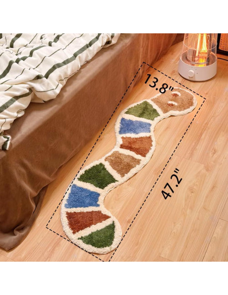Alfombra Suave Antideslizante Serpiente gdmgdr 120x35cm