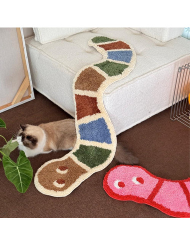 Alfombra Suave Antideslizante Serpiente gdmgdr 120x35cm