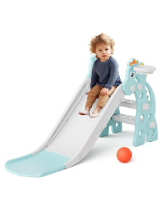 Deslizador Plegable para Niños Glaf 1-3 Años con Aro de Baloncesto