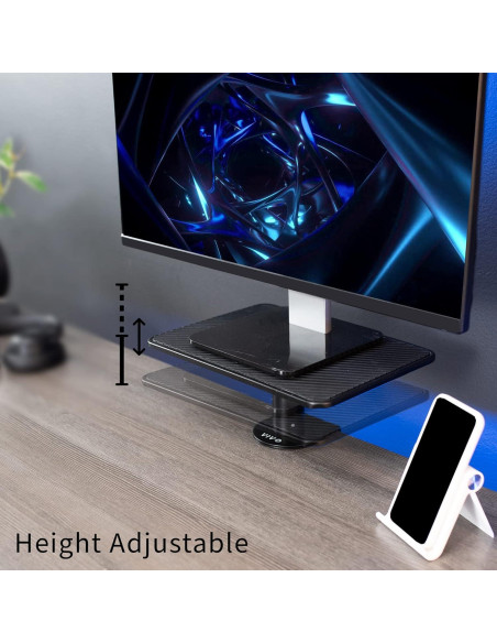 Soporte Elevador Ergonómico VIVO Ajustable para Monitor Negro