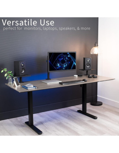 Soporte Elevador Ergonómico VIVO Ajustable para Monitor Negro