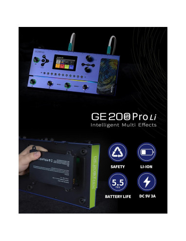 Pedal de Efectos MOOER GE200 Pro Li para Guitarra