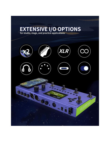 Pedal de Efectos MOOER GE200 Pro Li para Guitarra