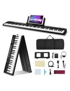 Teclado Plegable Asmuse EO887 88 Teclas Semi Ponderadas