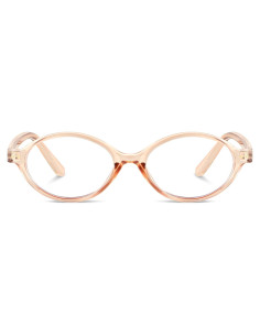 Gafas Ovaladas Anti-Luz Azul YDAOWKN 49mm Champán Cristal