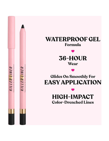 Eyeliner en Gel Too Faced Killer Liner 36 Horas Impermeable 1.13g
