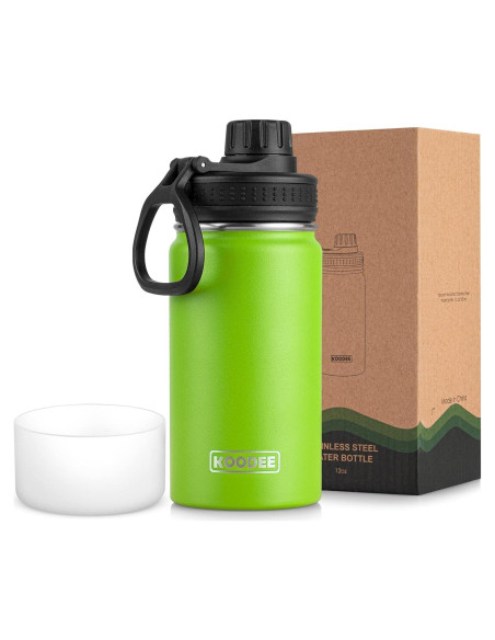 Botella de Agua Aislada 0.35L Koodee Verde Manzana